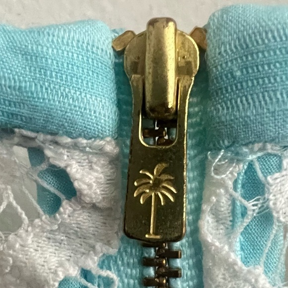 Lily PULITZER Shift Dress Women’s size XS Blue with Lace Trim Wedding Guest - Picture 9 of 12